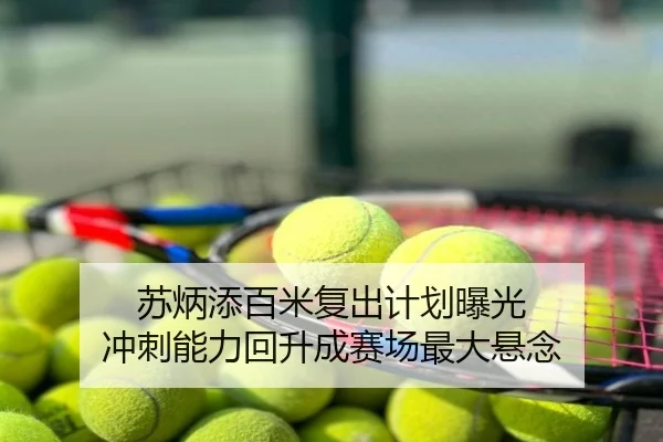 苏炳添百米复出计划曝光 冲刺能力回升成赛场最大悬念